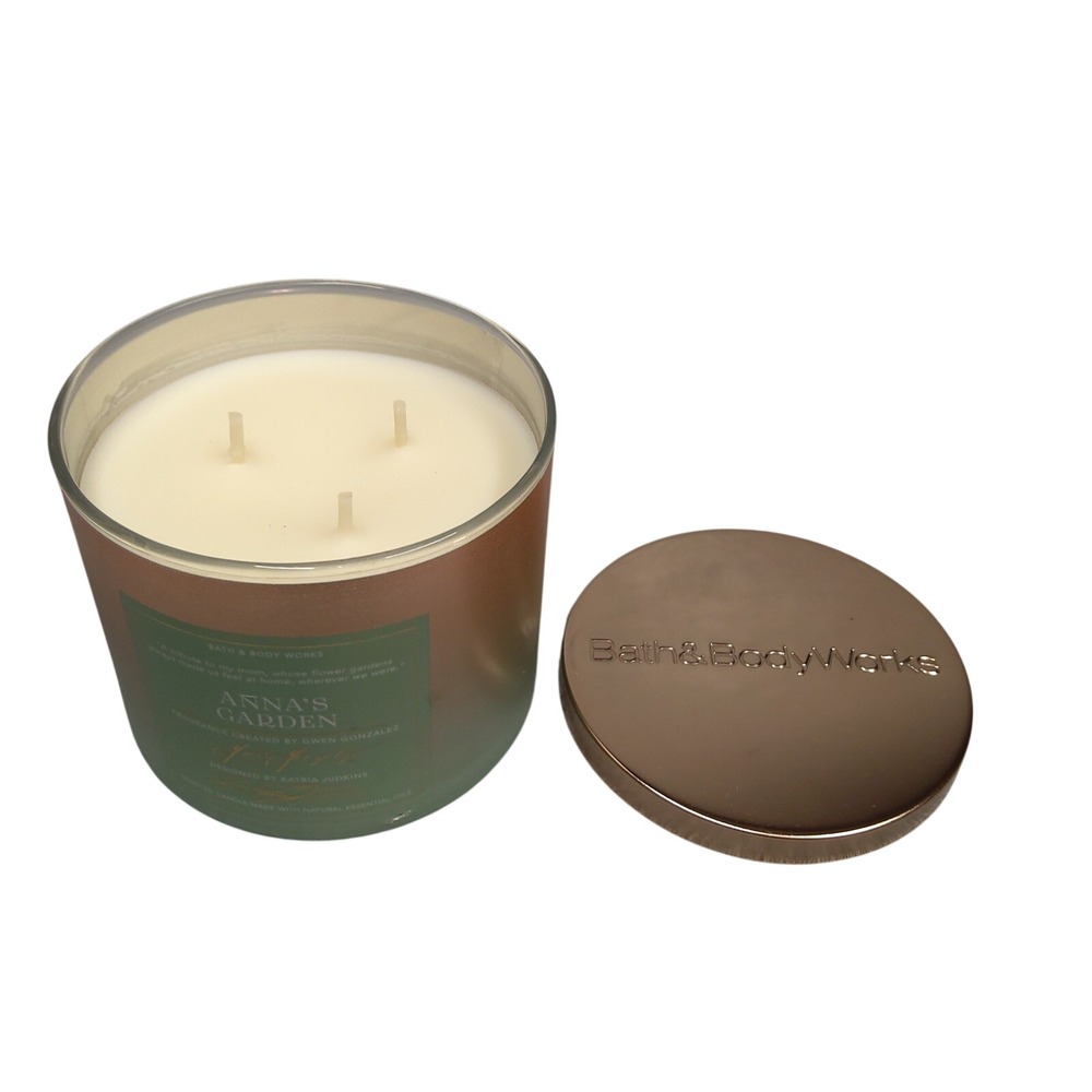 NEW Bath & Body Works ANNA'S GARDEN 3 Wick Scented Candle 14.5 oz
